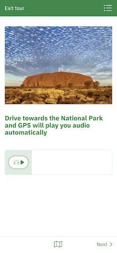 Uluru Audio Guide Screen 3