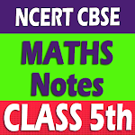 Cover Image of डाउनलोड Maths Class 5 Notes Solution  APK
