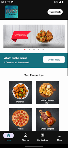 Android application Joe's Tranent Takeaway screenshort