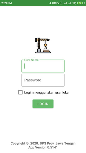 Android application Sipendaki BPS Jawa Tengah screenshort