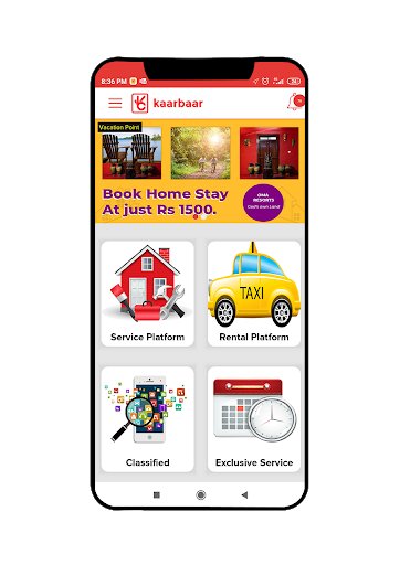 Android application Kaarbaar screenshort