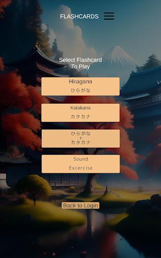 Android application Hiragana Katakana - Flashcards screenshort