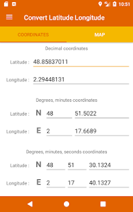 Latitude Longitude Convert Varies with device APK screenshots 5