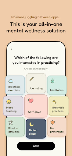 Screenshot of Quabble: Daily Mental Wellness