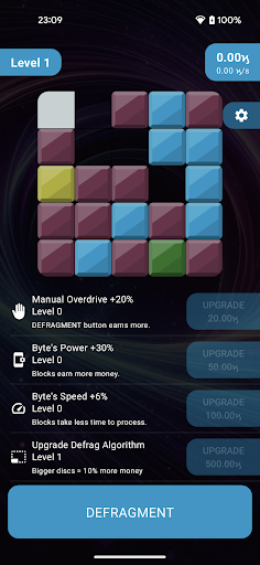 Android application Defrag Quest: Byte's Journey screenshort