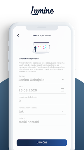 Android application Lumine screenshort