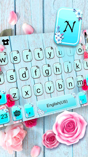 Vintage Roses Keyboard Theme Screen 2