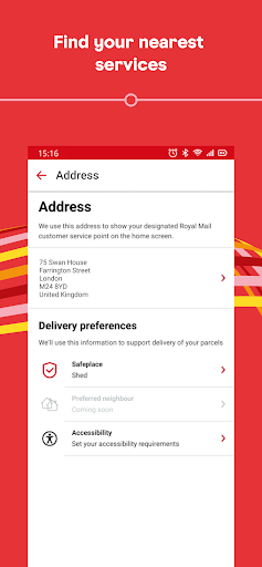 Royal Mail screenshot