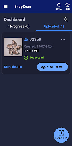 SnapScan - PDC dull grade app Screen 2