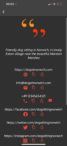 Android application Words.Tel screenshort
