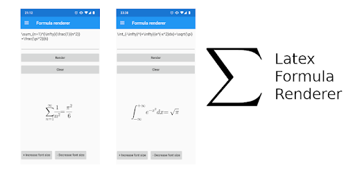 Latex Formula Renderer Android App