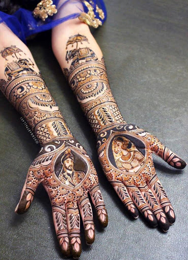 Dulhan Mehndi-3D Henna Designs