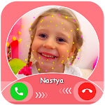 Cover Image of Download Like Nastya Fake call : chat &  APK
