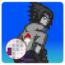 Download Pixel Art Sasuke Coloring Games