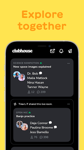 Clubhouse screenshot