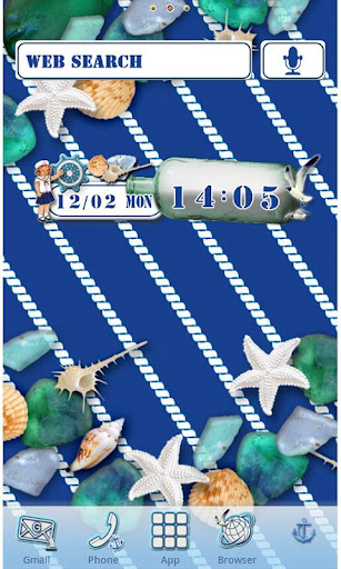 Android application Deep Marine Blue Wallpaper screenshort