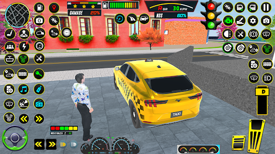 Real Taxi Car Game 3d
