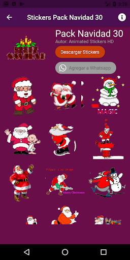 Animated Christmas Stickers. Screen 3