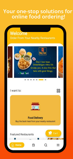 Android application BuyEat-Food & Grocery Delivery screenshort