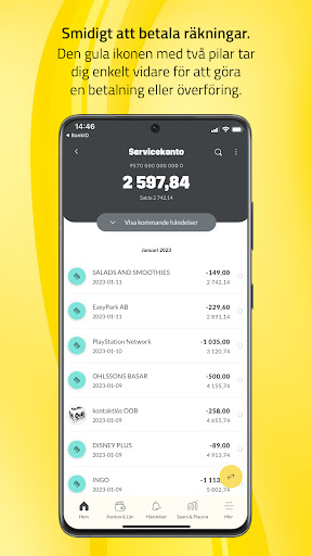 Sparbanken Syd mobilbank Screen 3