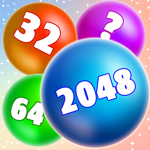 2048 Marble Mania Merge Balls  Icon