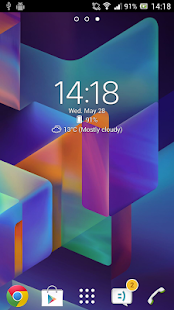 Digital Clock Widget Xperia لقطة شاشة