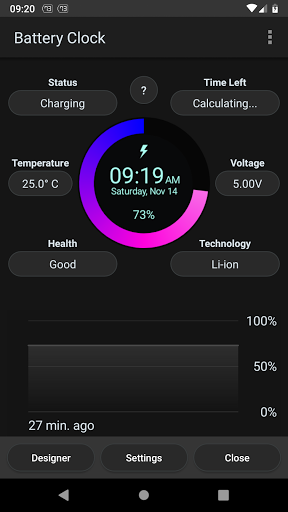 Battery Clock Screen 2