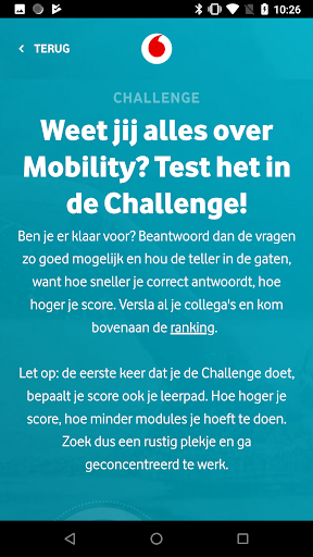 Vodafone Academy Screen 3