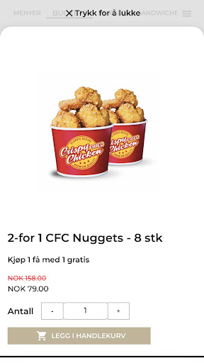 Android application Crispy Fried Chicken screenshort