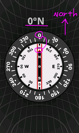 Android application Compass screenshort