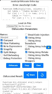 JavaScript Obfuscator App