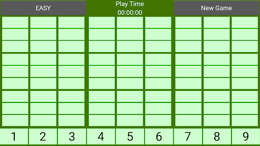 Android application simple sudoku screenshort