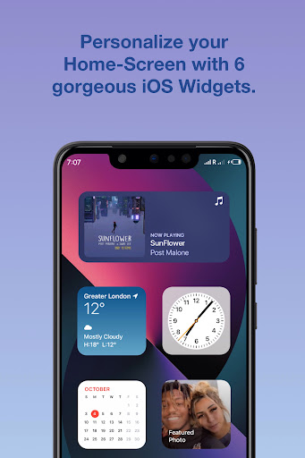 Android application iOS Widgets Lite screenshort