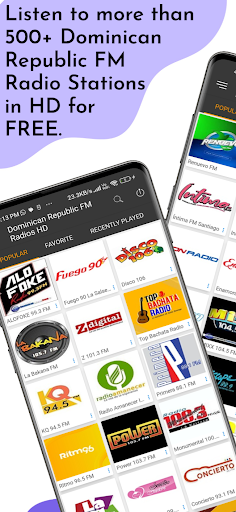 Android application DominicanRepublic FM Radios HD screenshort