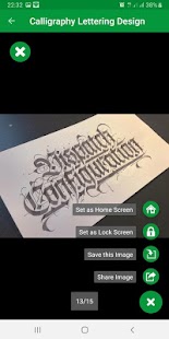 Calligraphy Lettering Design Screenshot