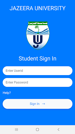 Android application Jazeera University App screenshort