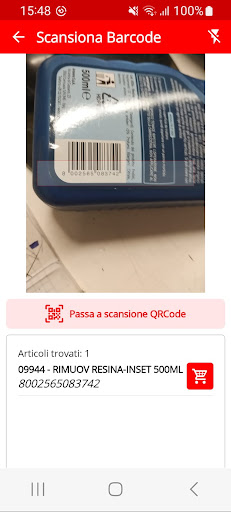 CORBELLINI SCAN-TO-CART Screen 2