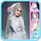 White Wedding Dress Hijab icon