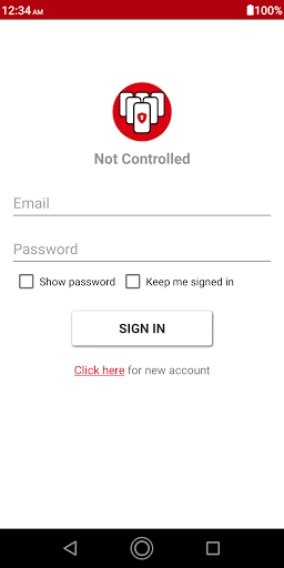 Android application Device Control screenshort