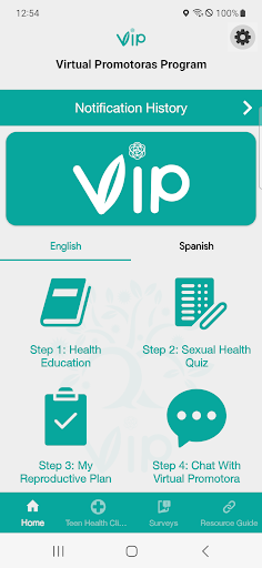 Android application ViP Program screenshort