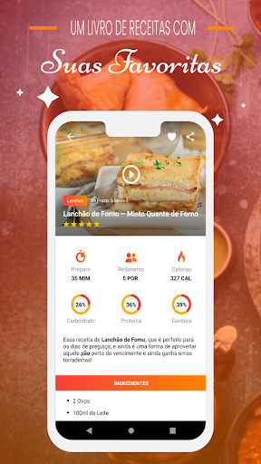 Android application Prazer à Mesa Receitas screenshort