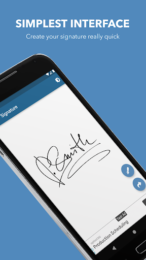 Android application Digital Signature screenshort