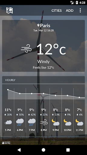 Android application World Weather screenshort