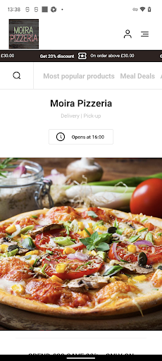 Android application Moira Pizzeria screenshort