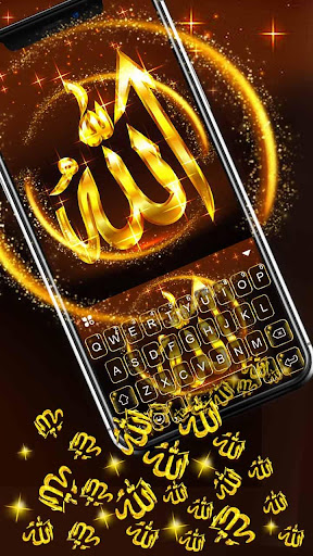 Gold Allah 3D Gravity Keyboard Screen 2