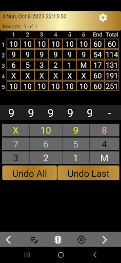 Shootzie Archery Score Keeper Screen 2