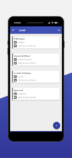 Android application CRM - Leads & Sales Tracker screenshort