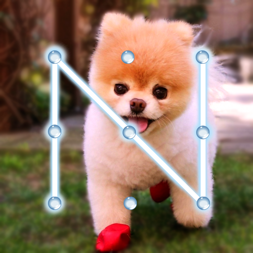 Puppy Dog Pattern Lock Screen  Icon