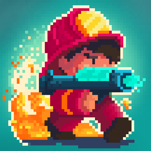Firefighter: pixel shooter Download on Windows