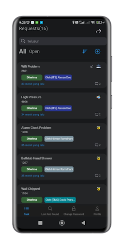 POST: Hotel Internal Messaging Screen 3